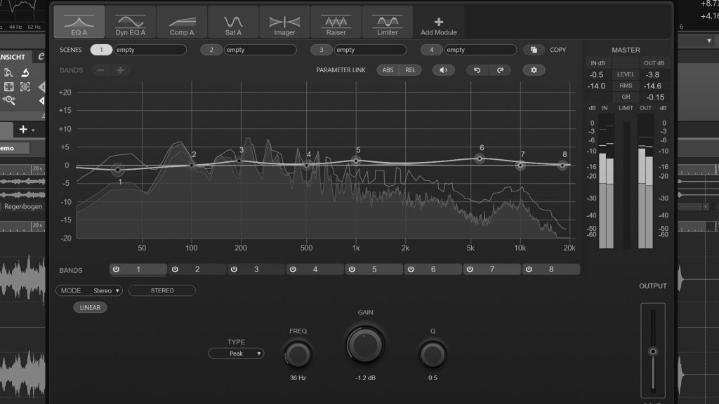 Stereo Mastering in Steinberg Wavelab
